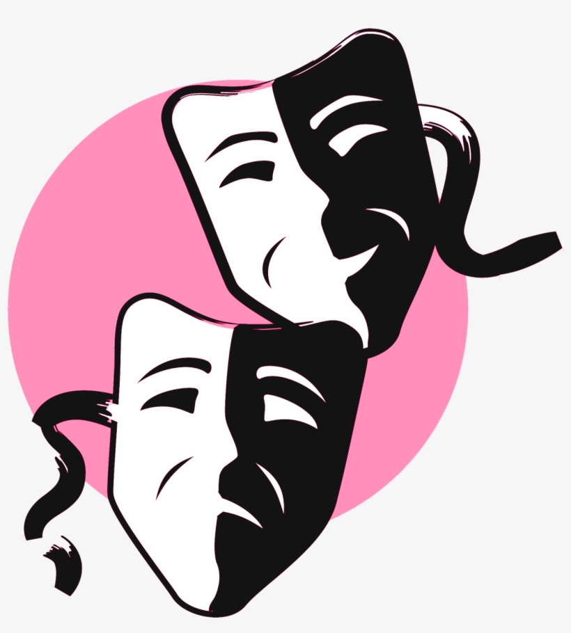 Free Download Comedy And Tragedy Masks Clipart Mask - Drama Tshirt, transparent png #3246567