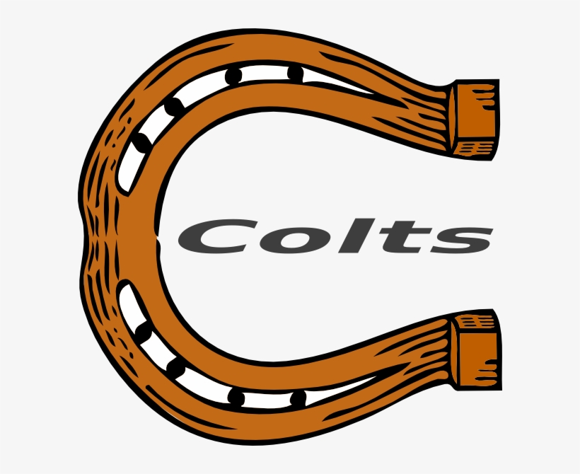 Colts Clip Art At Clker - Horseshoe Clip Art, transparent png #3246913