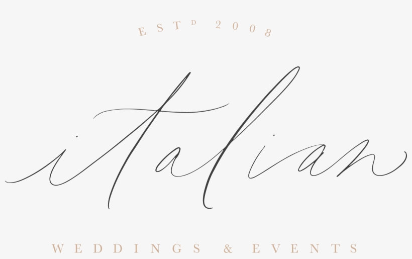 Italian Weddings And Events Logo - Calligraphy, transparent png #3247138