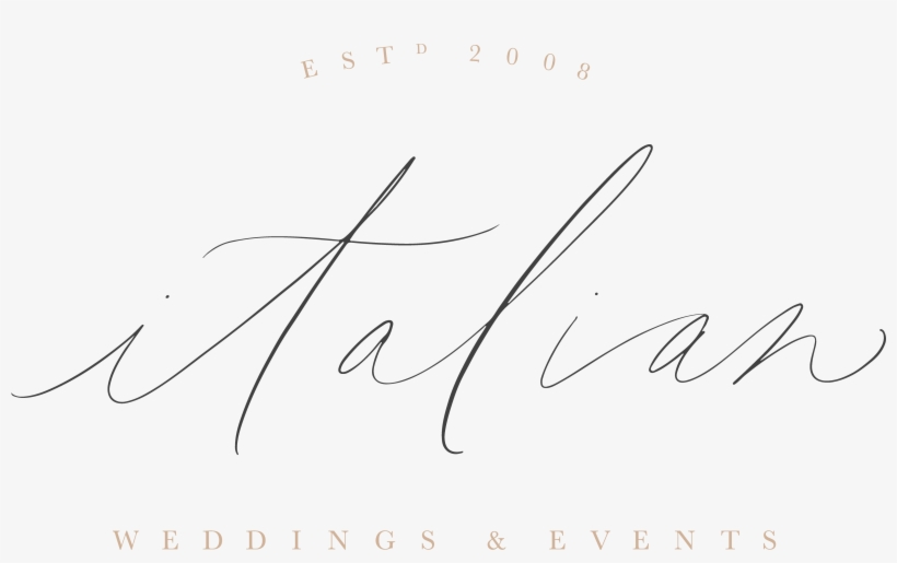 Italian Weddings And Events Logo - Calligraphy, transparent png #3247138