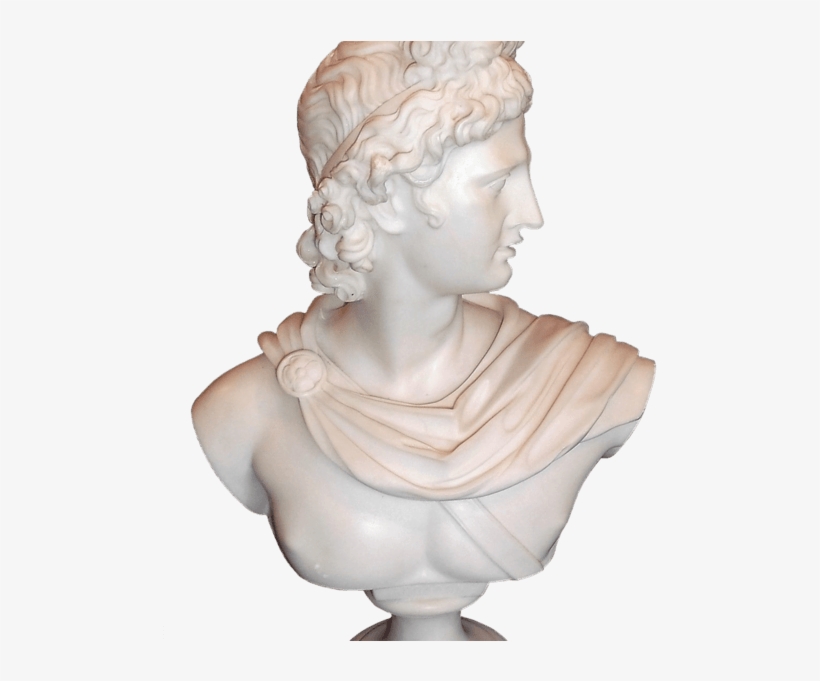 Apollo Marble Powder Bust - Sculpture Poudre De Marbre, transparent png #3247174