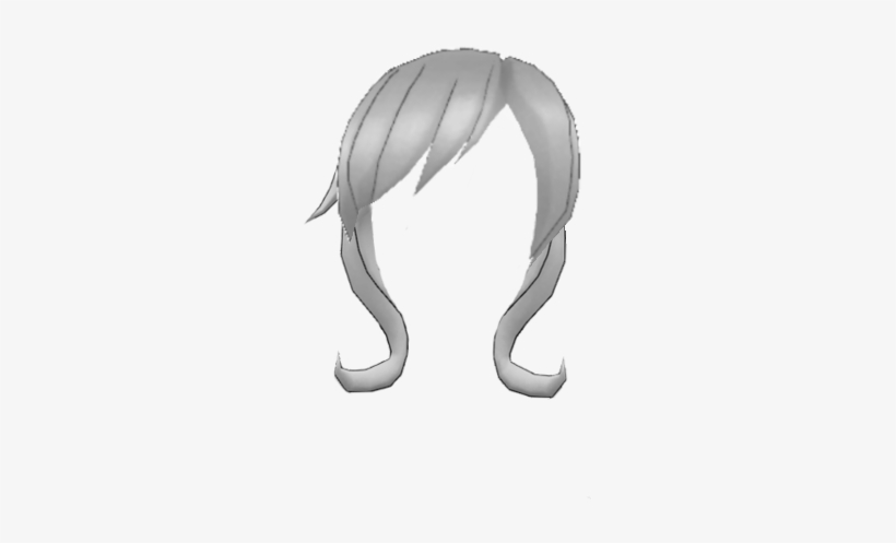 55889922 Hair - Yandere Simulator Portrait Hair, transparent png #3247302