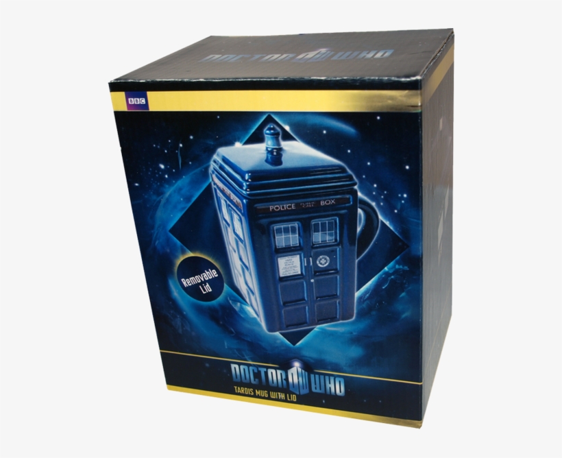 Doctor Who Tardis Mug With Lid, transparent png #3247463
