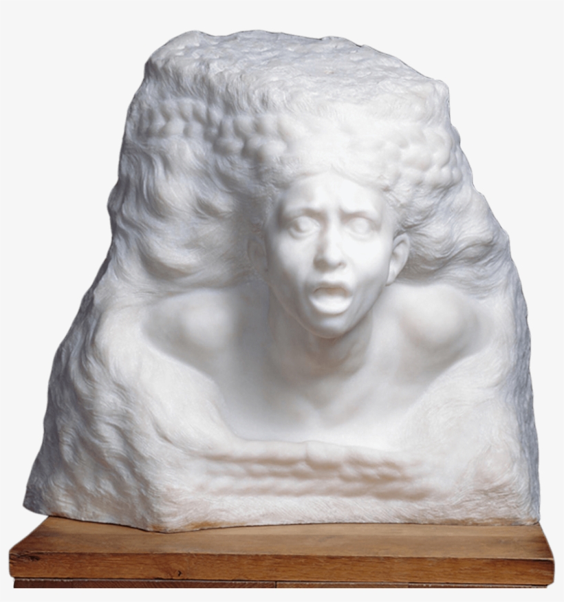 Head Of Camille Claudel - Giclee Painting: Rodin's The Storm, 1886-1901, 16x16in., transparent png #3247464