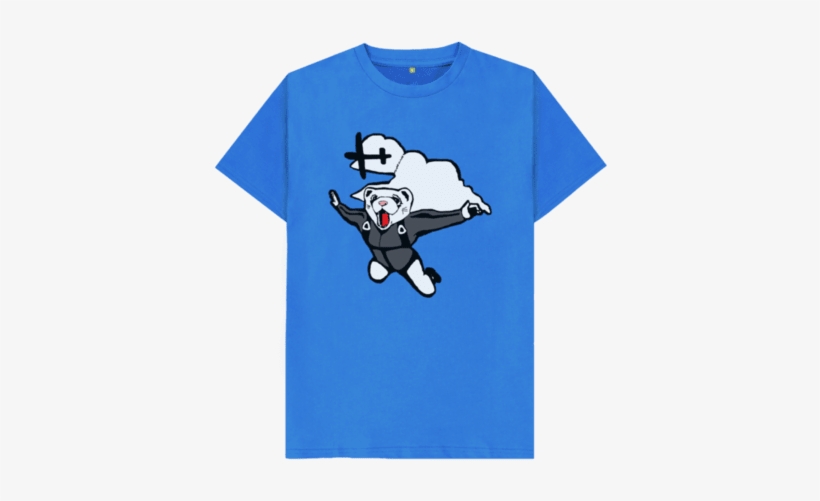Skydiving Ferret - T-shirt, transparent png #3247726