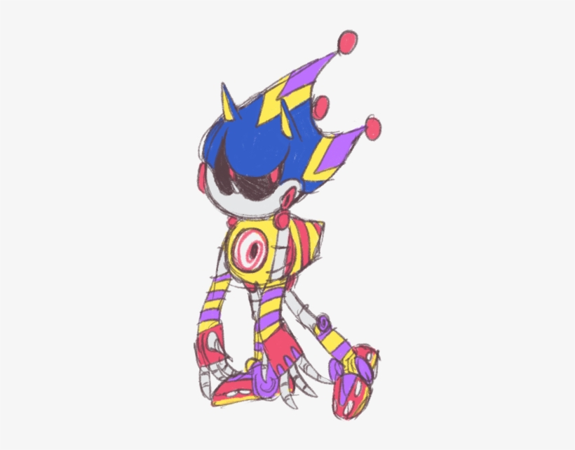 Metal Sonic In His Sonic Rivals 2 Jester Costume, With - Sonic Rivals Ice Outfit, transparent png #3248272