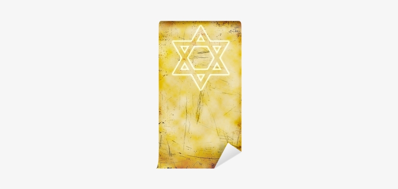Jewish Yom Kippur Grunge Background With David Star - Graphic Design, transparent png #3248555