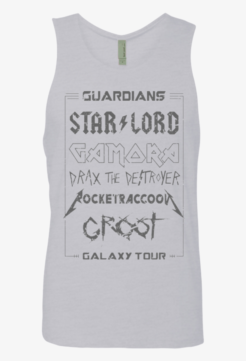 Guardians Galaxy Tour Grunge Men's Premium Tank Top - Up Tee, transparent png #3248757
