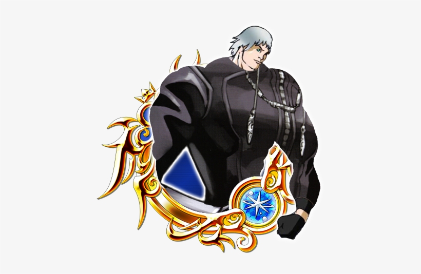 Media[media] Fixed Days Black Coat Riku Found In The - Kingdom Hearts Stained Glass Ex, transparent png #3248781