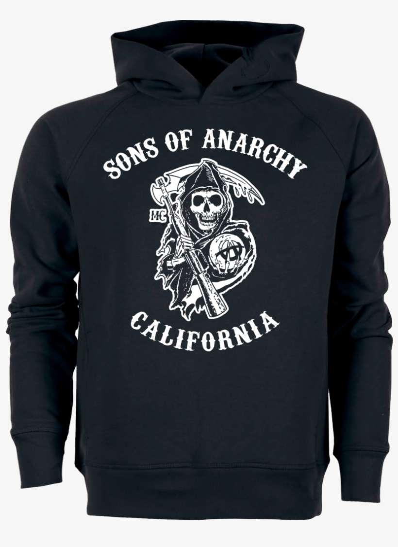 3dsupply Original Sons Of Anarchy Sweatshirt Stanley - Black And White Sons Of Anarchy Logo, transparent png #3249120