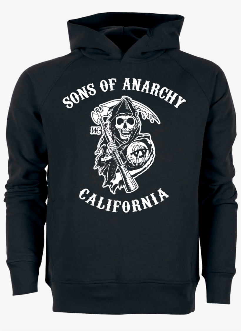 3dsupply Original Sons Of Anarchy Sweatshirt Stanley - Black And White Sons Of Anarchy Logo, transparent png #3249120