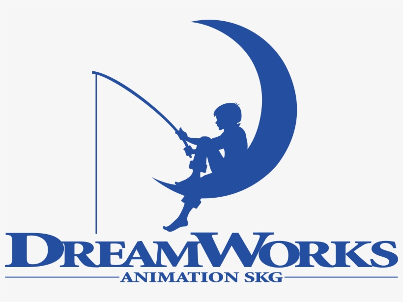 Dreamworks Animation Skg Logo With Fishing Boy - Dreamworks Animation Studios Logo, transparent png #3249240