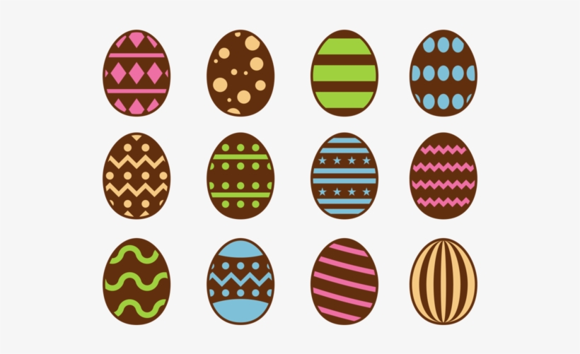 Chocolate Easter Eggs Icons Vector - Fairy Tail Zodiac Symbols, transparent png #3249423