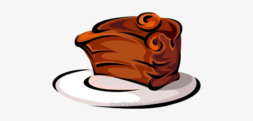 Chocolate Cake Royalty Free Vector Clip Art Illustration - Pastel, transparent png #3249544