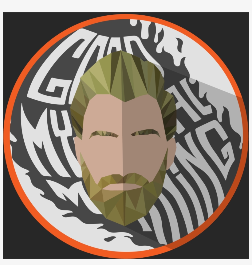 Rhett/white Font/gray Flame & Background - Good Mythical Morning Logo, transparent png #3249711