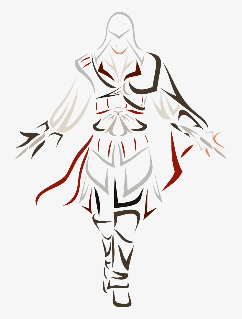 Ezio Auditore Da Firenze By Id-107 - Vinilos Decorativos Assassins Creed, transparent png #3249852