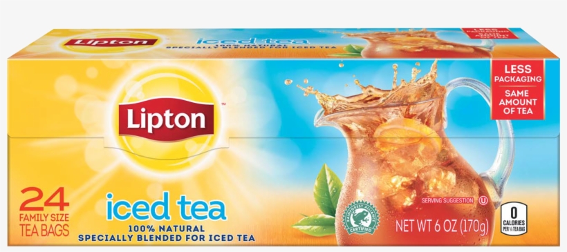 Lipton Family Size Tea Bags, transparent png #3250082