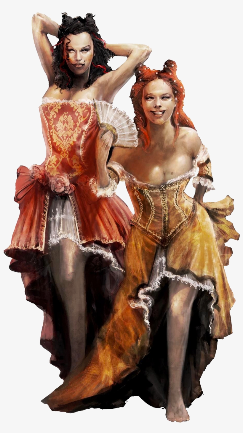 Http - //images3 - Wikia - Nocookie - Net/ Acii Art - Assassin's Creed 2 Women, transparent png #3250083