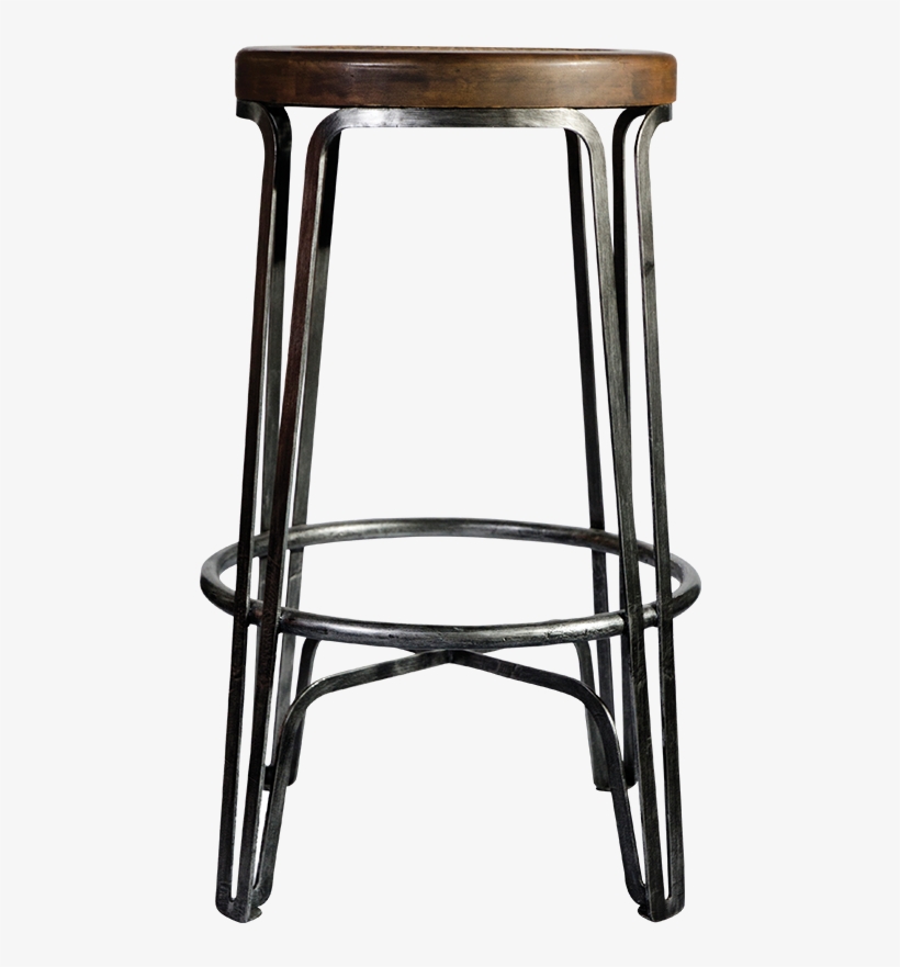 Industrial Bar Stool - Bar Stool, transparent png #3250273