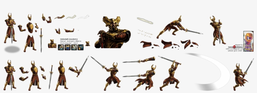 Click To View Full Size - Avengers Alliance Heimdall, transparent png #3250345