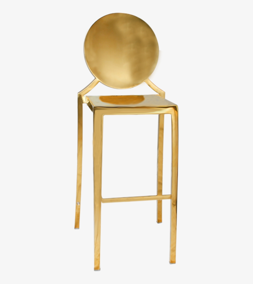 Coco Luxe Gold Bar Stool - Gold Bar Stools, transparent png #3250688