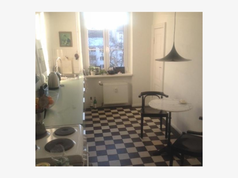 Lovely, Bright 4-room Apartment In An Old Building - Black And White Floor Tiles, transparent png #3250727