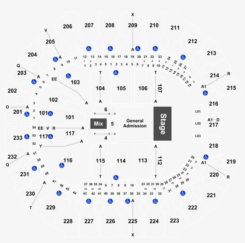 Ariana Grande At Time Warner Cable Arena, Charlotte - Spectrum Arena Section 101 Row A3, transparent png #3250908