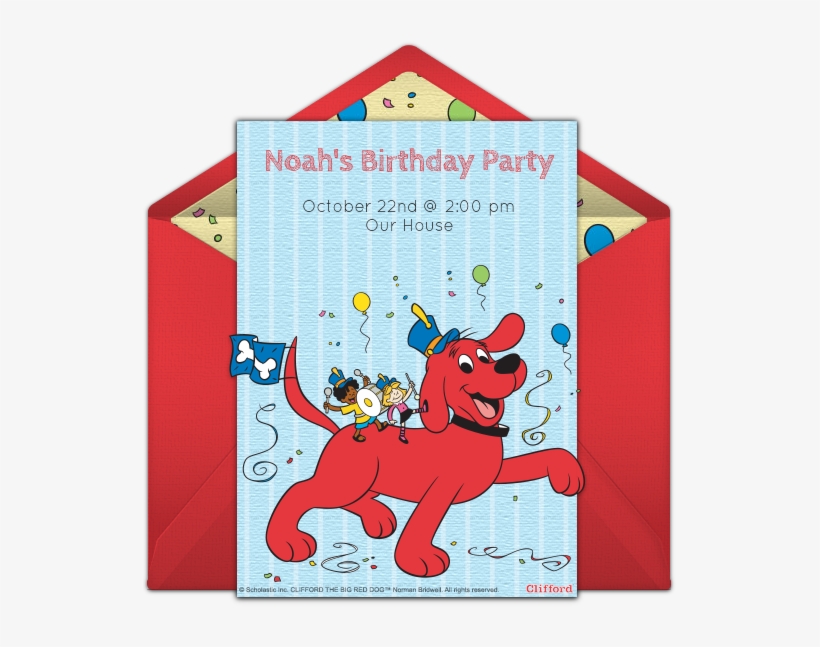 Clifford Parade Online Invitation - Te-ruff-ic Job!, transparent png #3251013