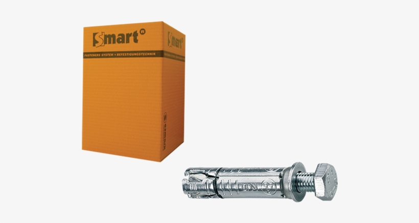 Smart Metal Anchor Bolt M8x25x70 Zp - Zinc, transparent png #3251129