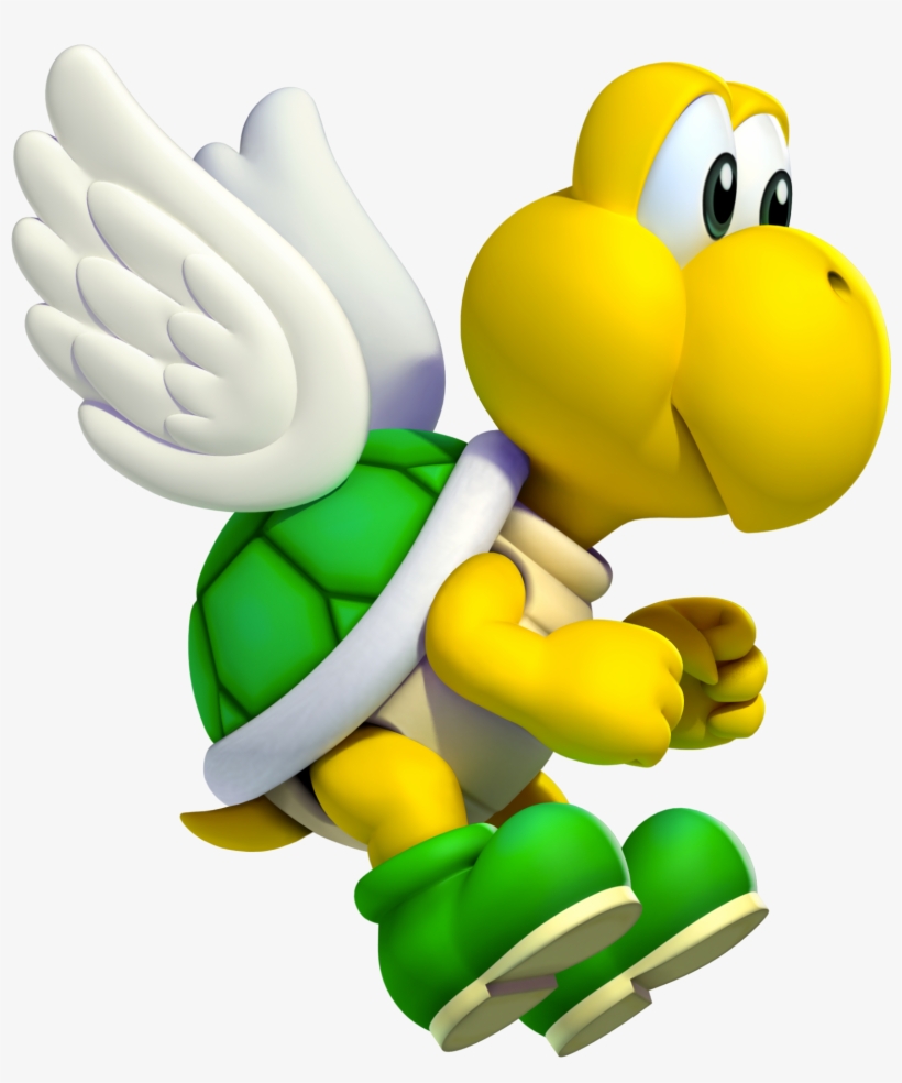 King Koopa Troopa Download - Super Mario Flying Turtle, transparent png #3251378