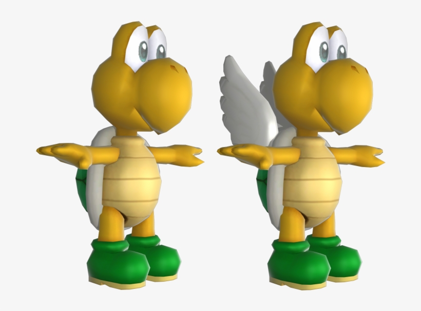 Download Zip Archive - Koopa Troopa Model, transparent png #3251470