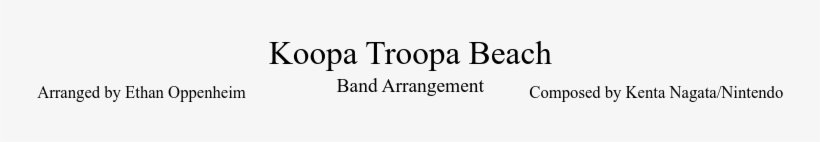 Koopa Troopa Beach Sheet Music Composed By Composed - Music, transparent png #3251770