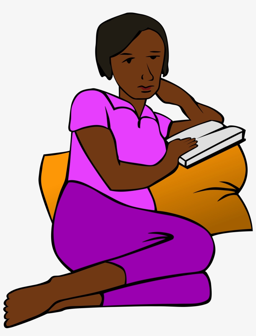 Person Reading A Book Clipart - Short Fat Woman Cartoon Transparent, transparent png #3251794
