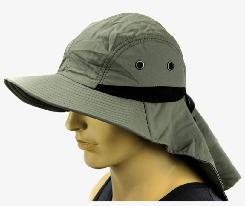 Fishing Sun Hat - Bucket Hat With Neck Cover, transparent png #3251845