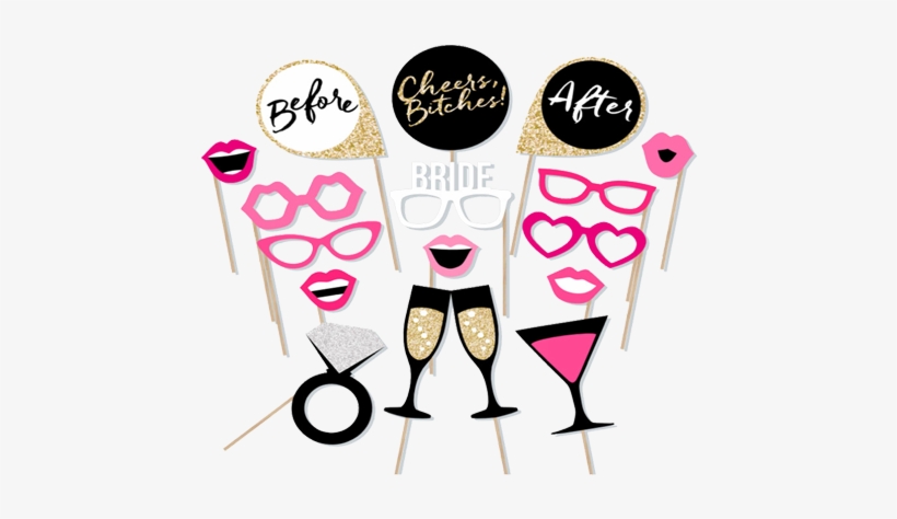 Bachelorette - Hen Party Photo Booth Props Printable, transparent png #3251927