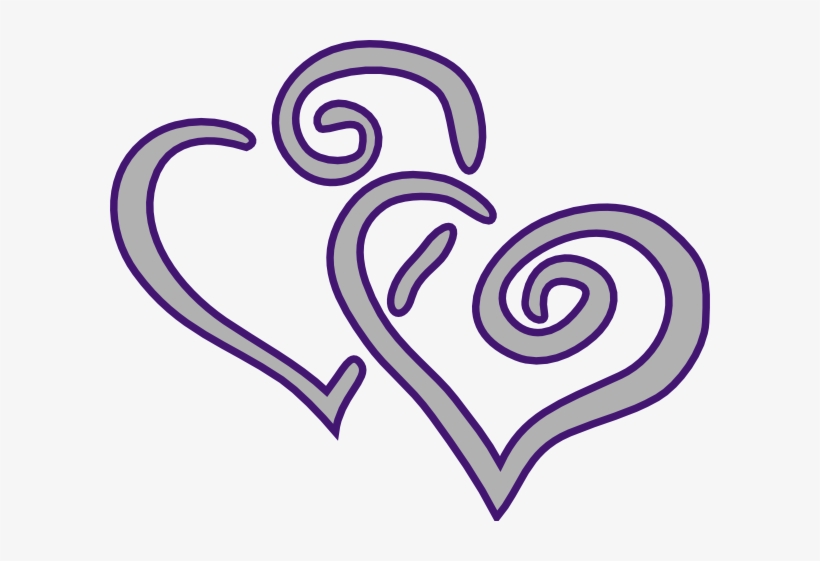 How To Set Use Purple Silver Heart Clipart - Purple Hearts, transparent png #3252134
