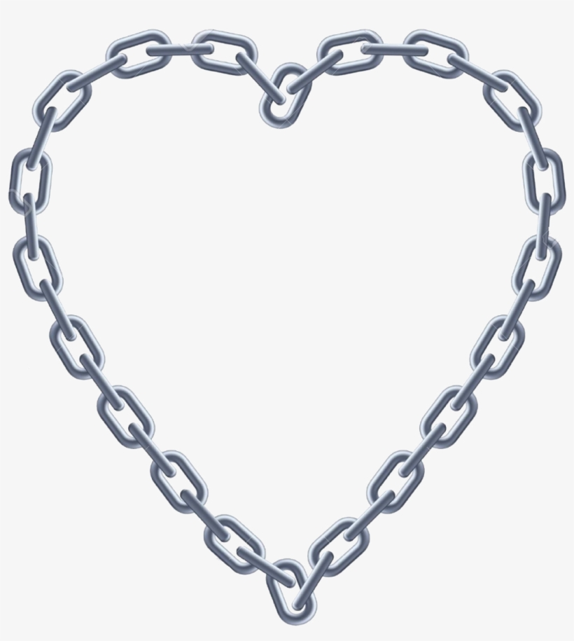 Areuevenlistening - Chain Heart, transparent png #3252287