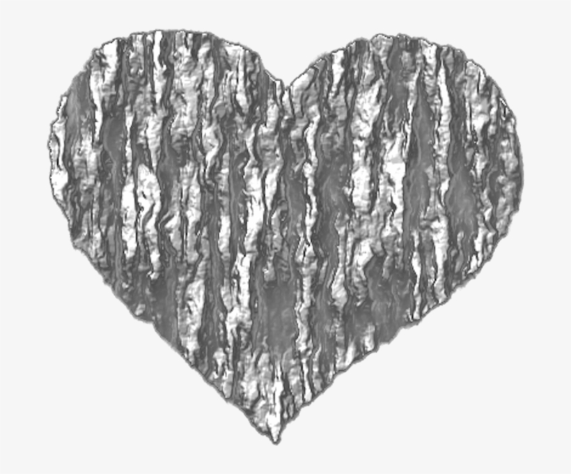 Share This Image - Silver Heart, transparent png #3252343
