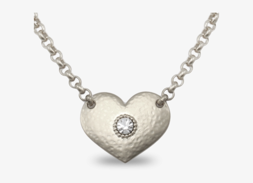 Danon Silver Heart Charm Necklace - Belcher Chain With Heart Pendant Gold, transparent png #3252370
