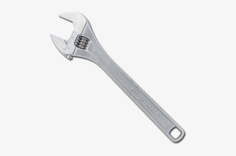 Channellock 812wcb 12 Code Blue Wide Adjustable Wrench,, transparent png #3252951