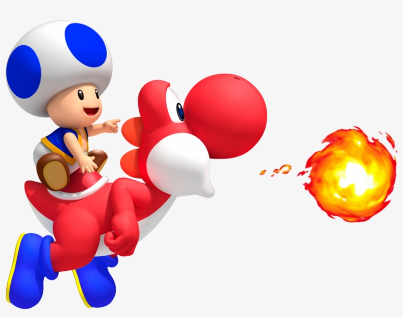 Fire Yoshi - New Super Mario Bros. Nintendo Wii, transparent png #3253246