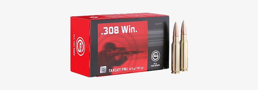 Geco Target Fmj Packaging - .308 Winchester, transparent png #3253380