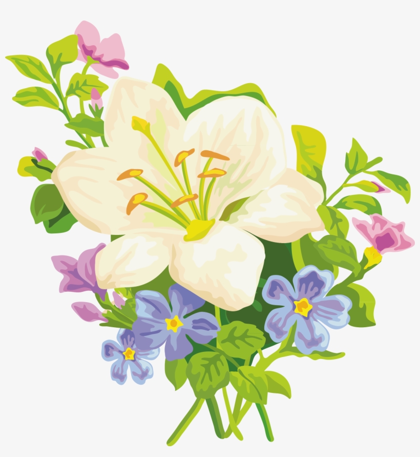 Banner Royalty Free Belladonna Flower Easter Clip - Punta De Cruz Lirio, transparent png #3253454