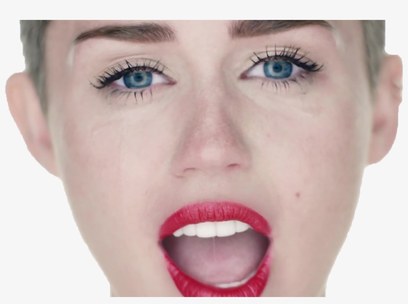 Estos Son Pngs De Miley Cyrus En Wreckingball - Miley Cyrus Mouth, transparent png #3253515