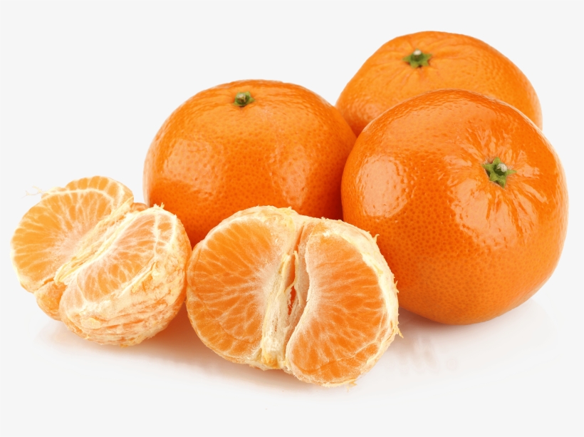 Three Clementines With One Peeled Clementine In Front, transparent png #3253711