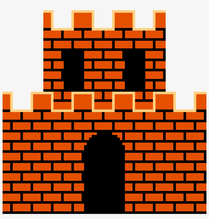 Super Mario Castle - Super Mario Castle Sprite, transparent png #3254010