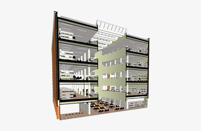 By Way Of Landmarks, The Building Serves As The Centerpiece - Biblioteca Bergamo Mario Botta, transparent png #3254111