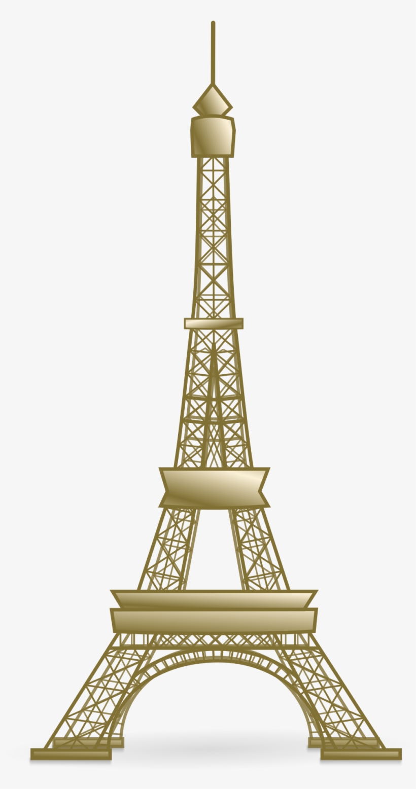 Open - Gold Eiffel Tower Clipart, transparent png #3254180