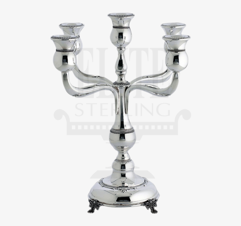 Close Filigree Silver Candelabra 5 Light - Silver, transparent png #3254407