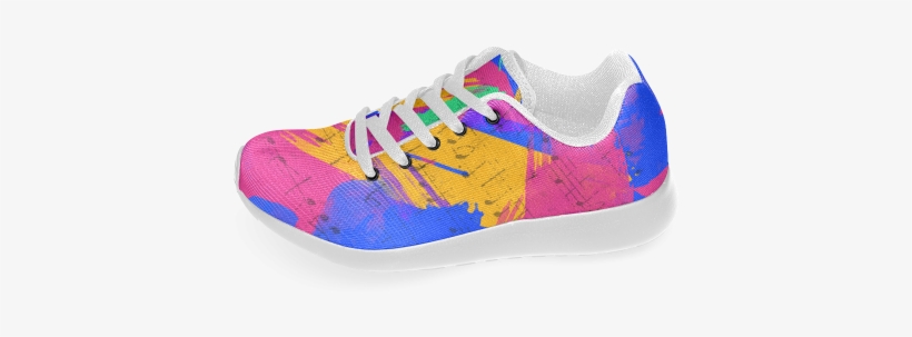 Groovy Paint Brush Strokes With Music Notes Women's - Outdoor Shoe, transparent png #3254472